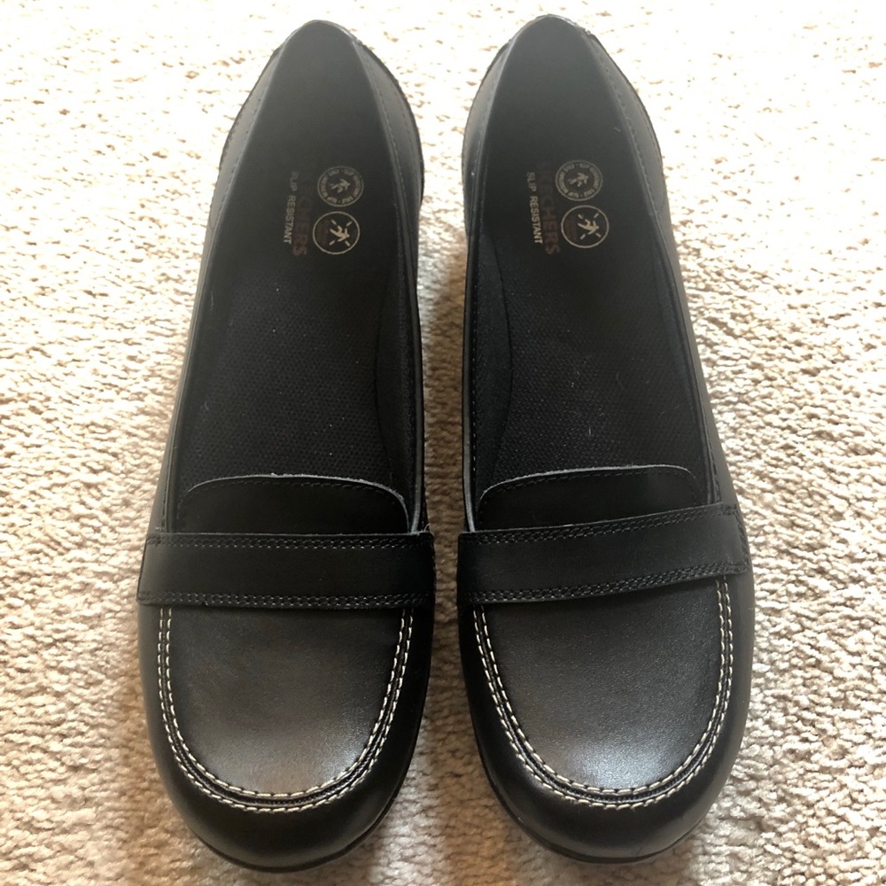 Skechers Non-slip Black Walking Shoe Womens 9